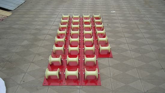 Tray Rollers Ground_cable laying